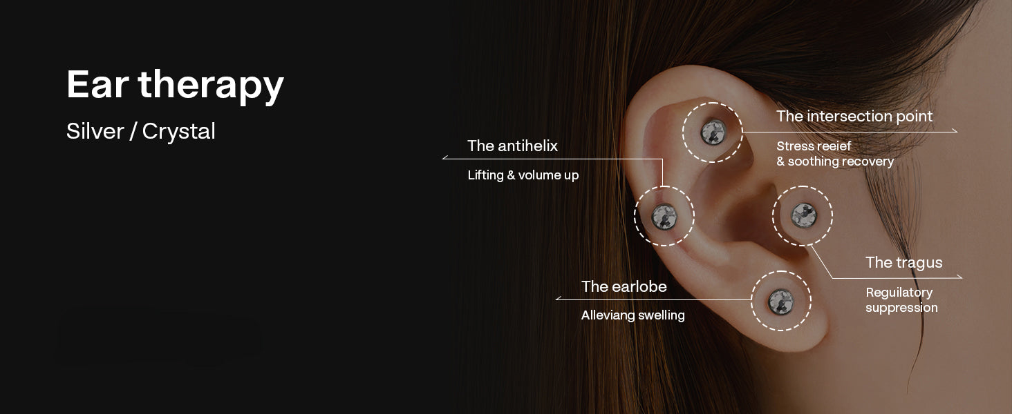 ZeNCY Premium Crystal Acupressure Jewerly_ EAR COCO
