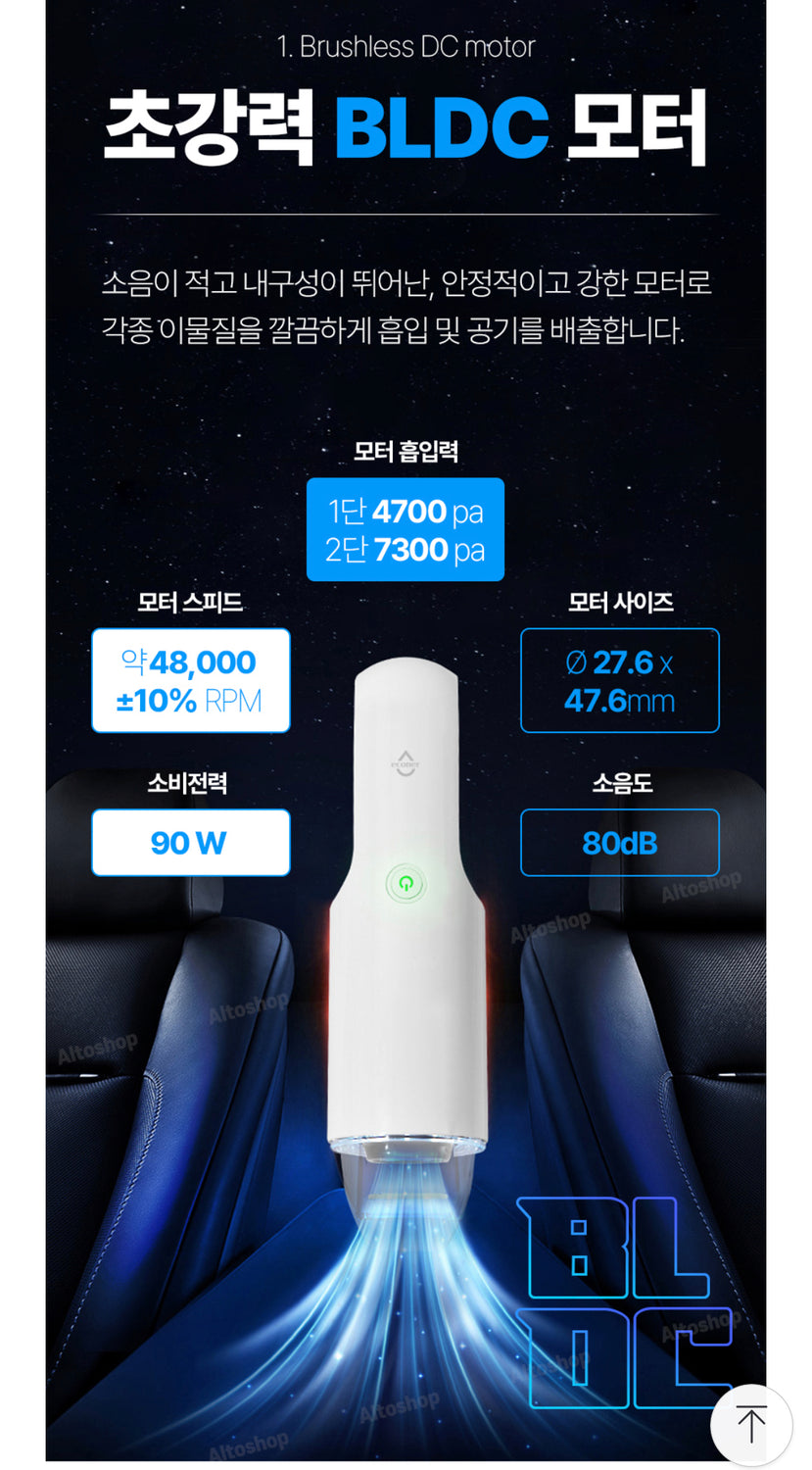 ECONER Cordless Rechargeable Portable Vacuum