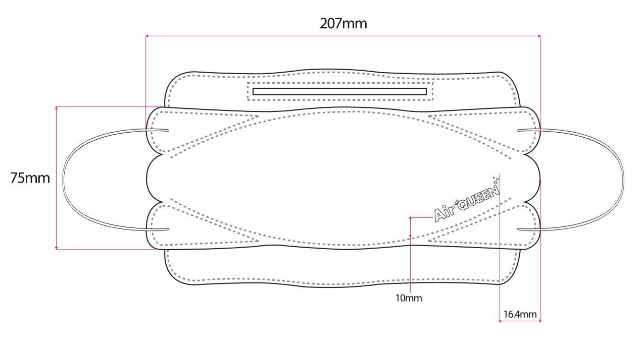 Air Queen Protective Filter Mask_Made in Korea