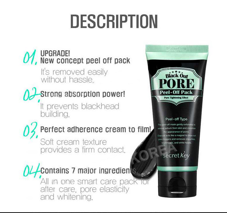 Secret Key Black Out Pore Peel Off Mask - Angie&Ash