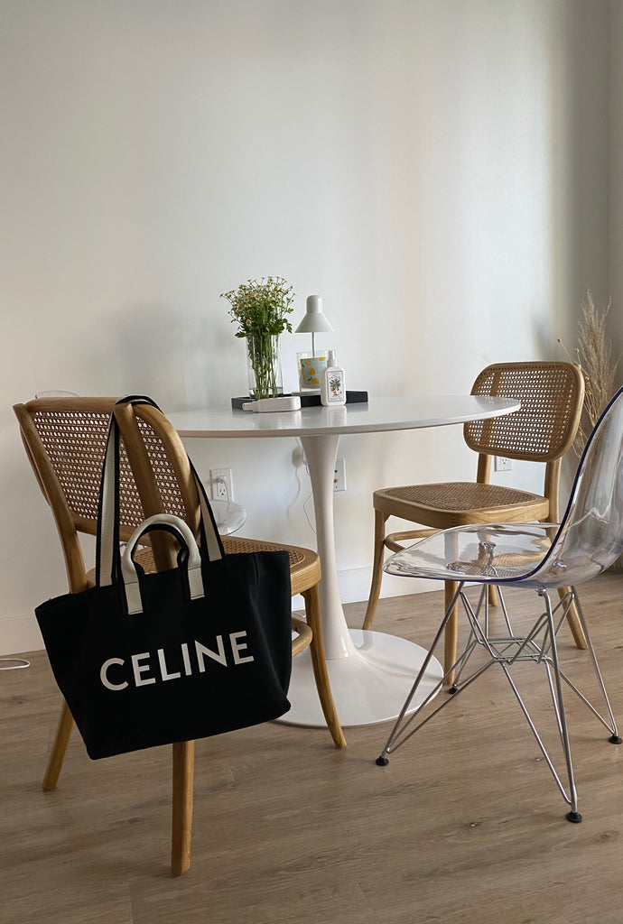 Canvas Book Tote & Shoulder Bag _ 2 Colors
