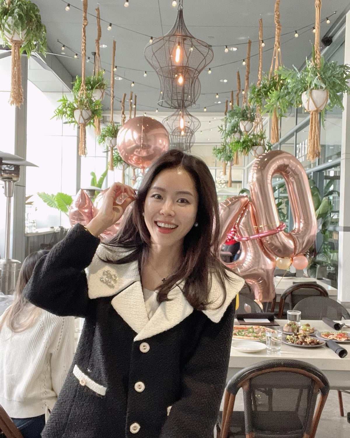 DRO Wide Collar Boucle Tweed Short Jacket_2 Colors