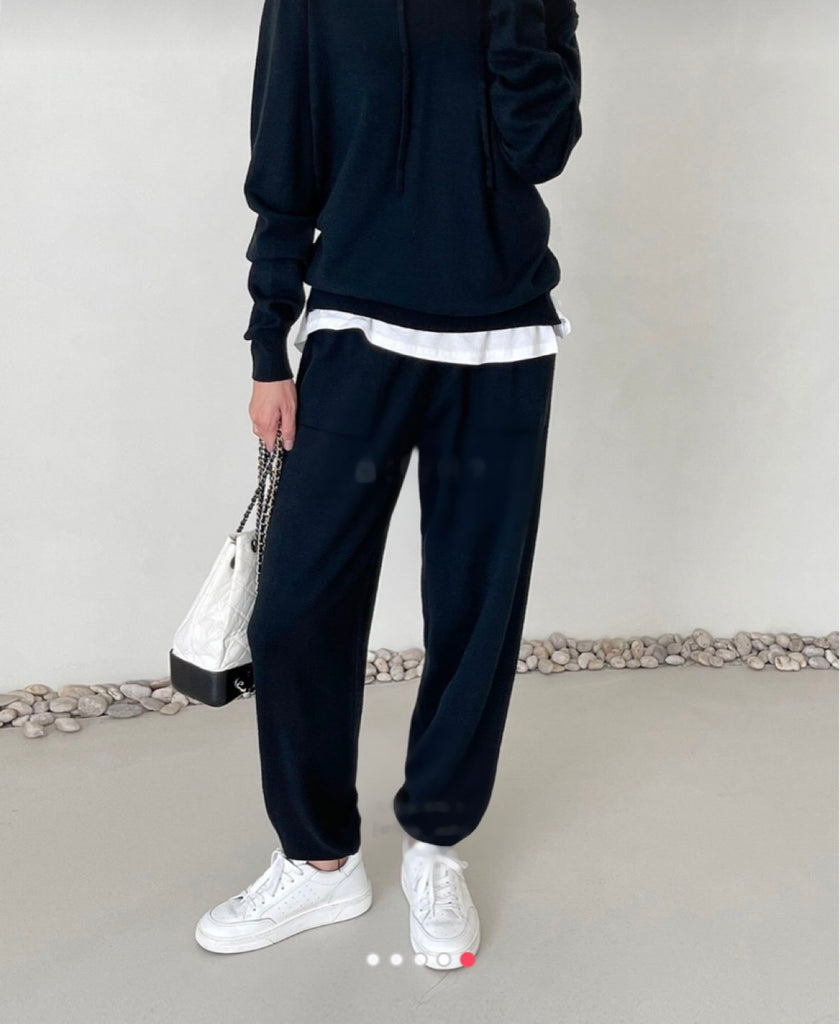 Nappy Soft Knit Jogger Lounge Set_Regular Fit_4 Colors