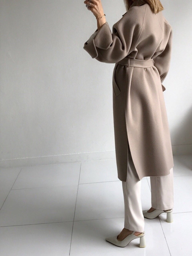 Oversized Wool Handmade Long Coat (3 Colors) - Angie&Ash