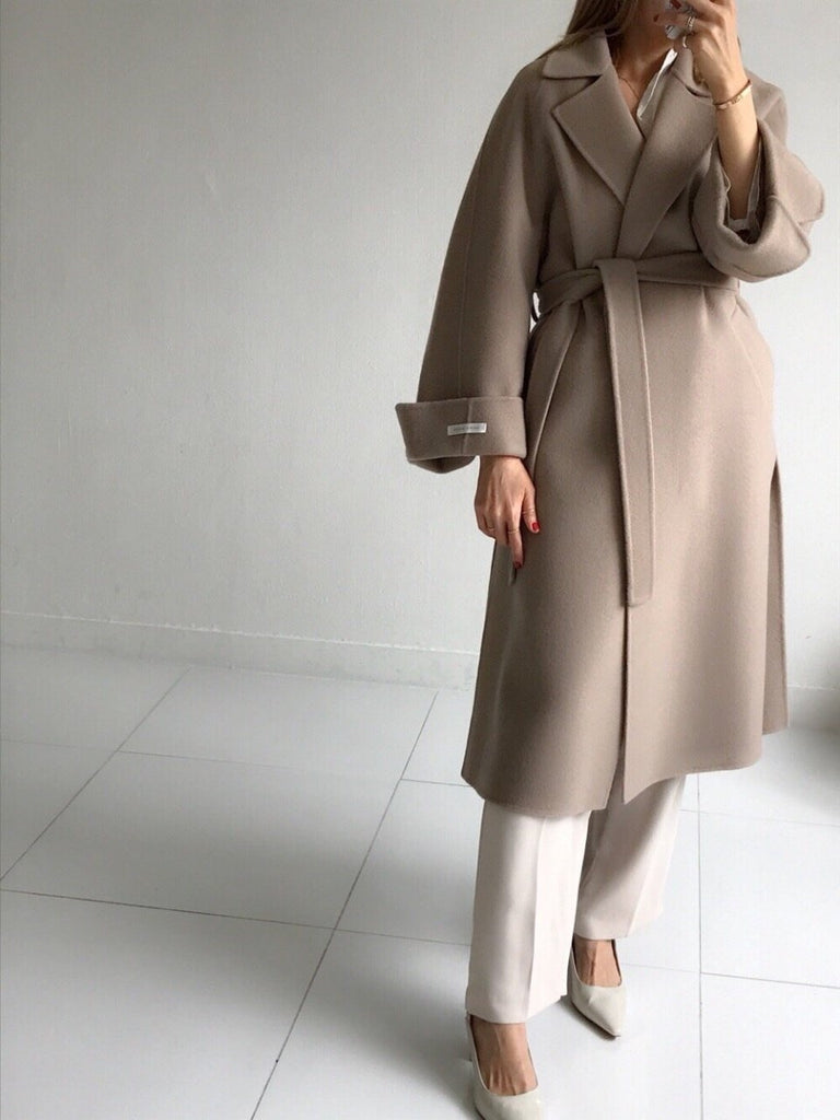 Oversized Wool Handmade Long Coat (3 Colors) - Angie&Ash