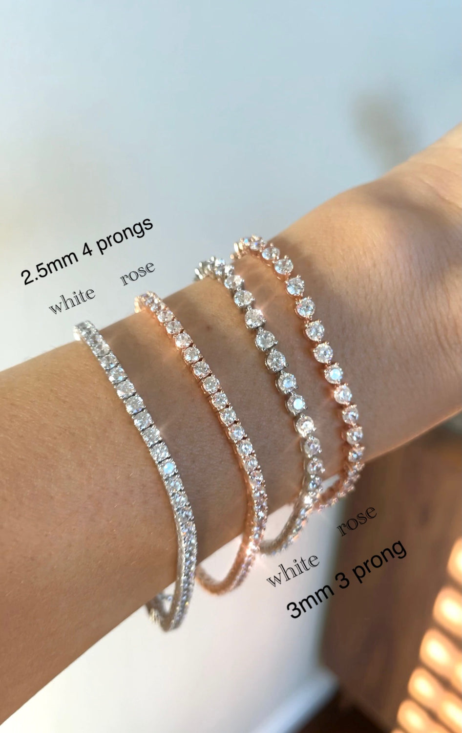 Masion Louella 4 Prongs Tennis Bracelet