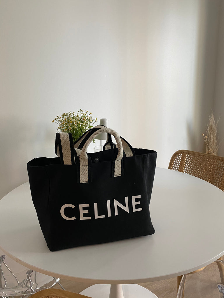 Canvas Book Tote & Shoulder Bag _ 2 Colors