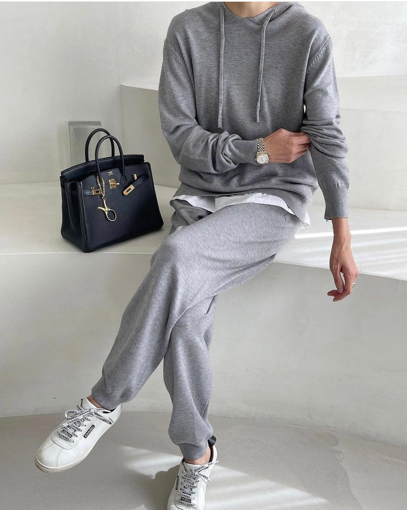 Nappy Soft Knit Jogger Lounge Set_Regular Fit_4 Colors
