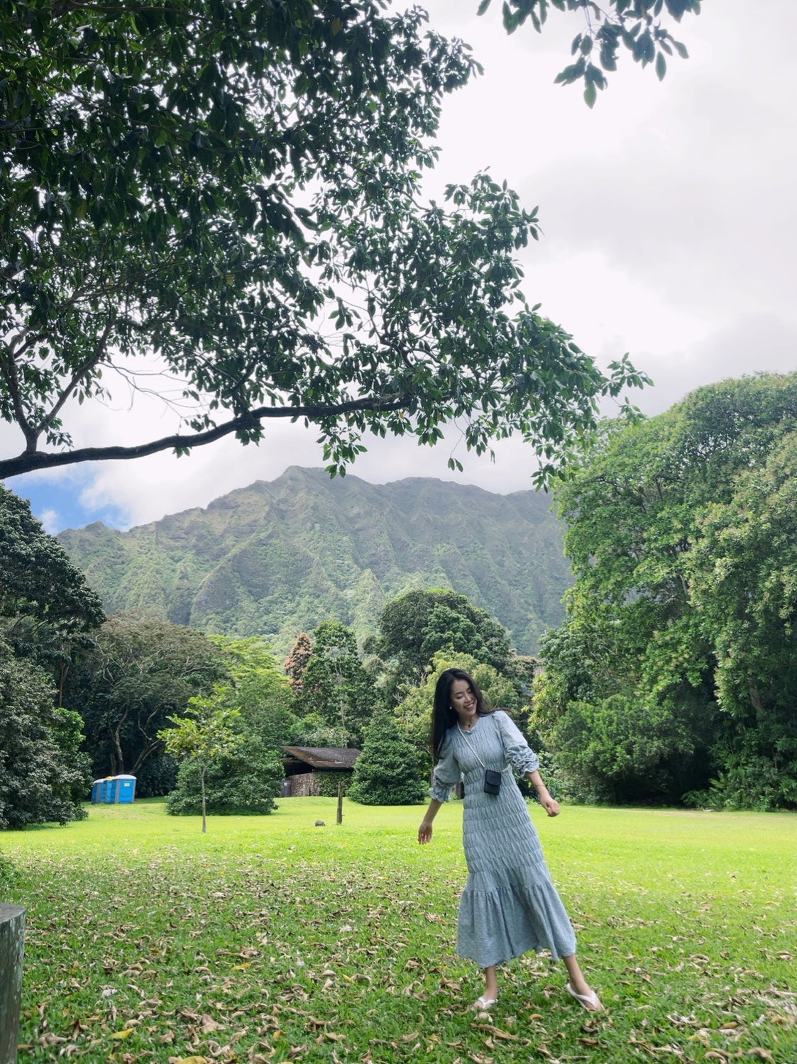 April Ruffle Long Sleeve Mermaid Dress