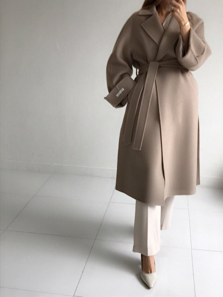 Oversized Wool Handmade Long Coat (3 Colors) - Angie&Ash