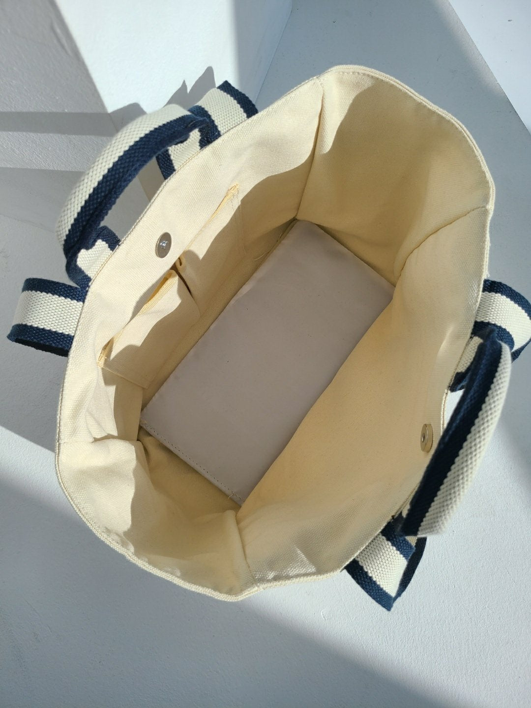 Canvas Book Tote & Shoulder Bag _ 2 Colors