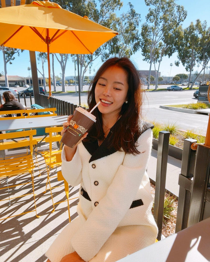 DRO Wide Collar Boucle Tweed Dress/Jacket_2 Colors