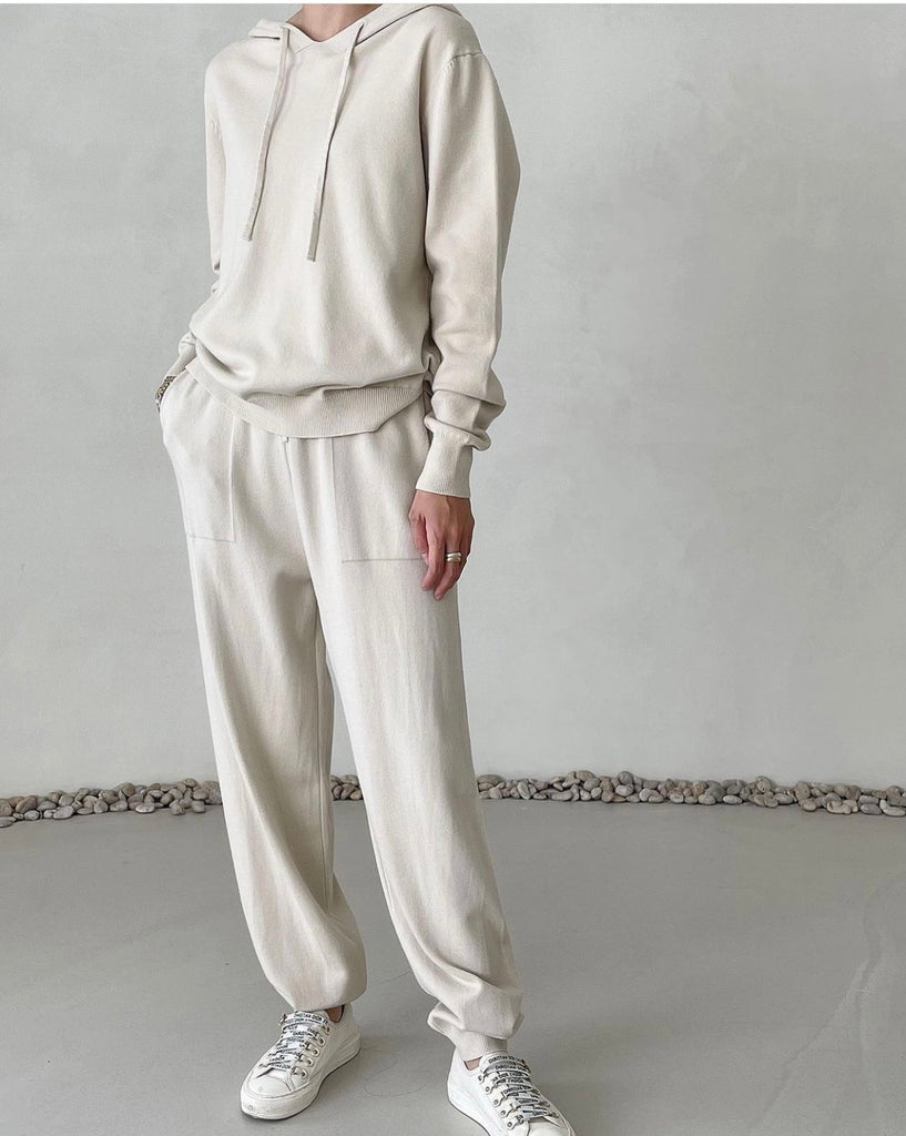 Nappy Soft Knit Jogger Lounge Set_Regular Fit_4 Colors