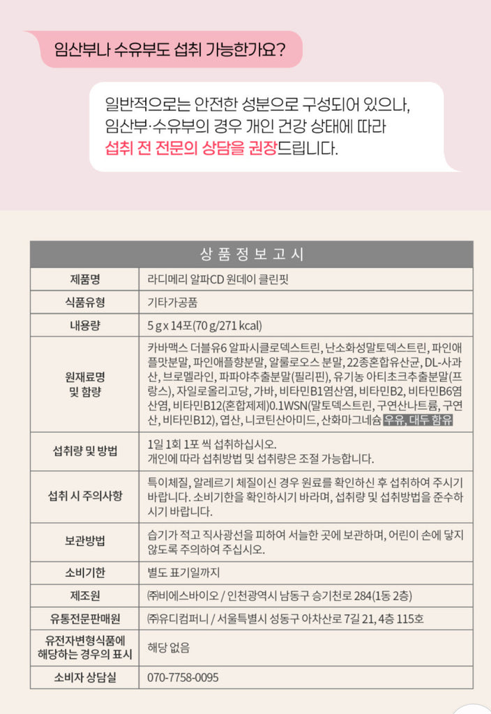 Radimery alpha cyclodextrin
