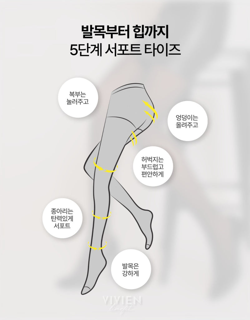 Vivian LineFit See Through Tights Fake Translucent Pantyhose 180D_공구구성