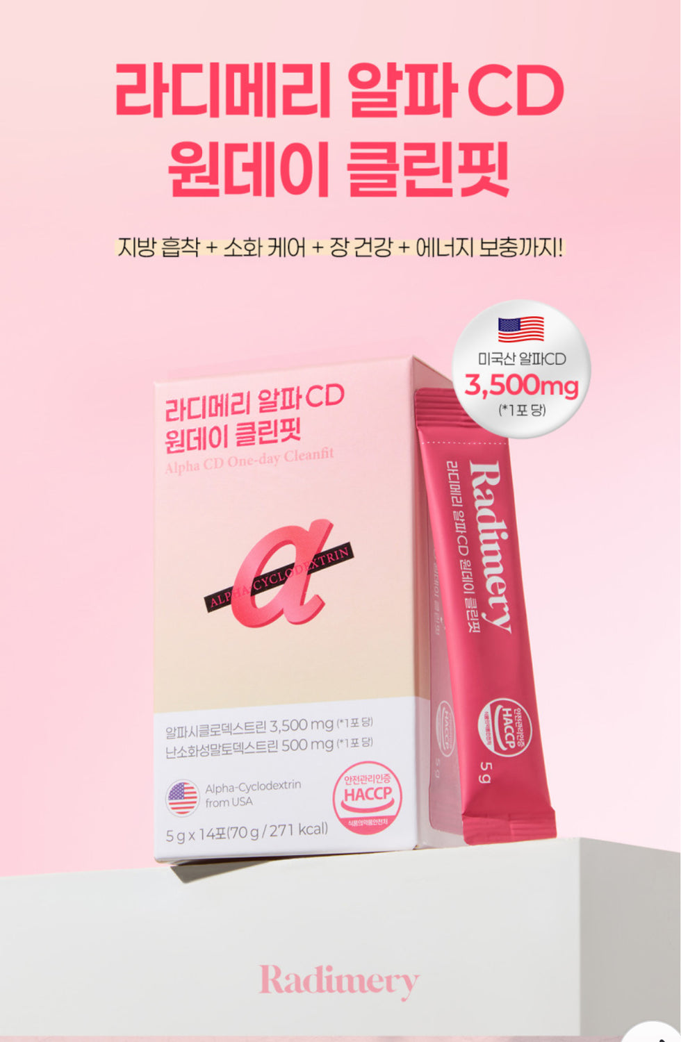 Radimery alpha cyclodextrin