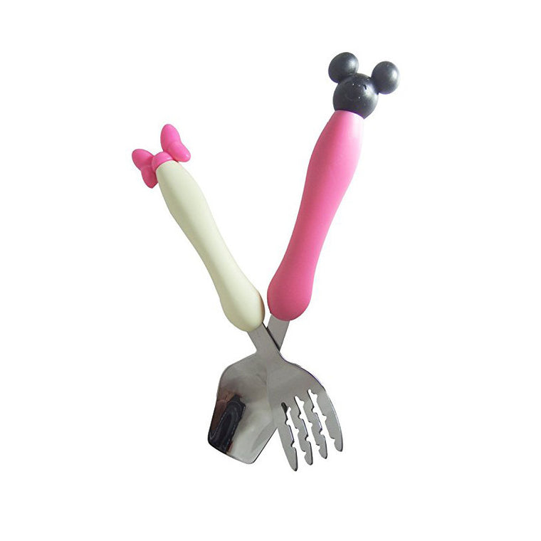 Pink Bow Stainless Steel Flatware Set