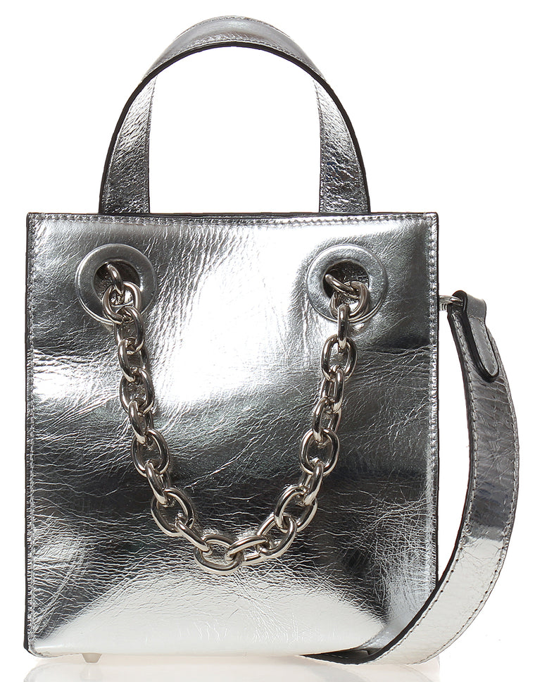 PEOPLE OF THE WORLD Mirror Chain Bag and Strap