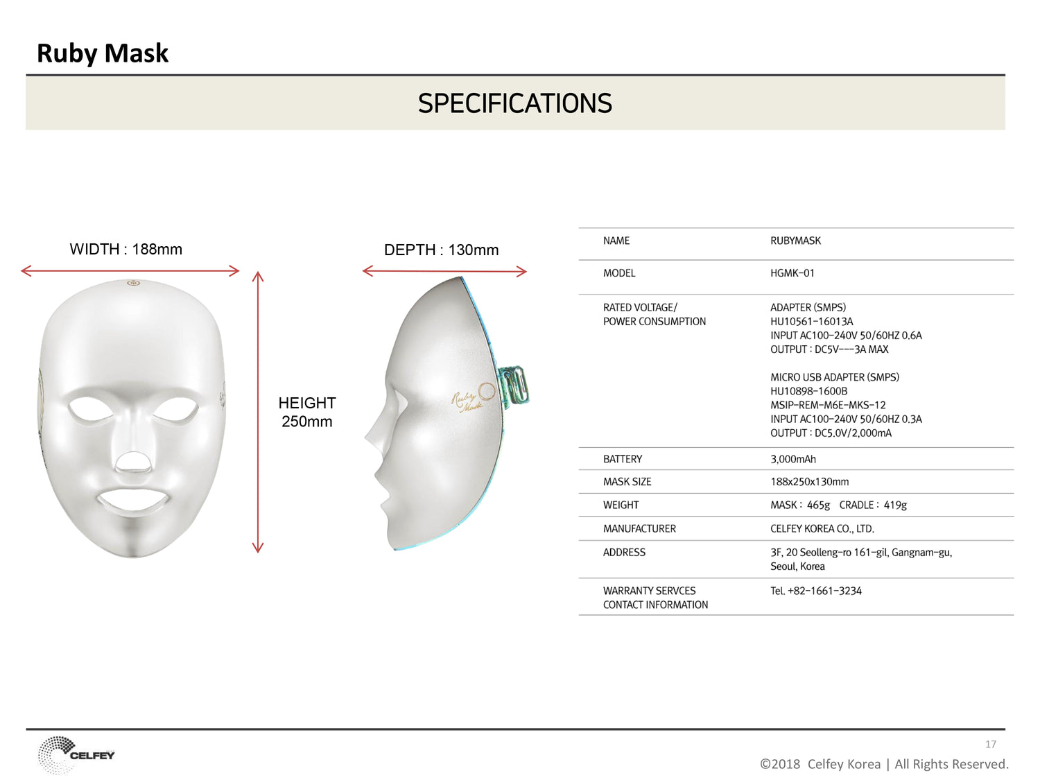 RUBY MASK_Premium LED Light Therapy Mask - Angie&Ash