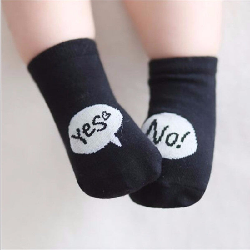 Yes! No! Cotton Socks - Angie&Ash