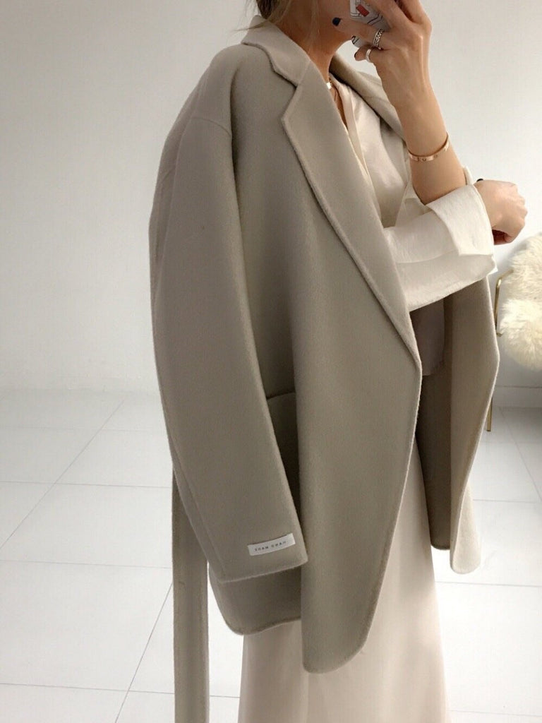 Handmade Wool Half Coat (3 Colors)