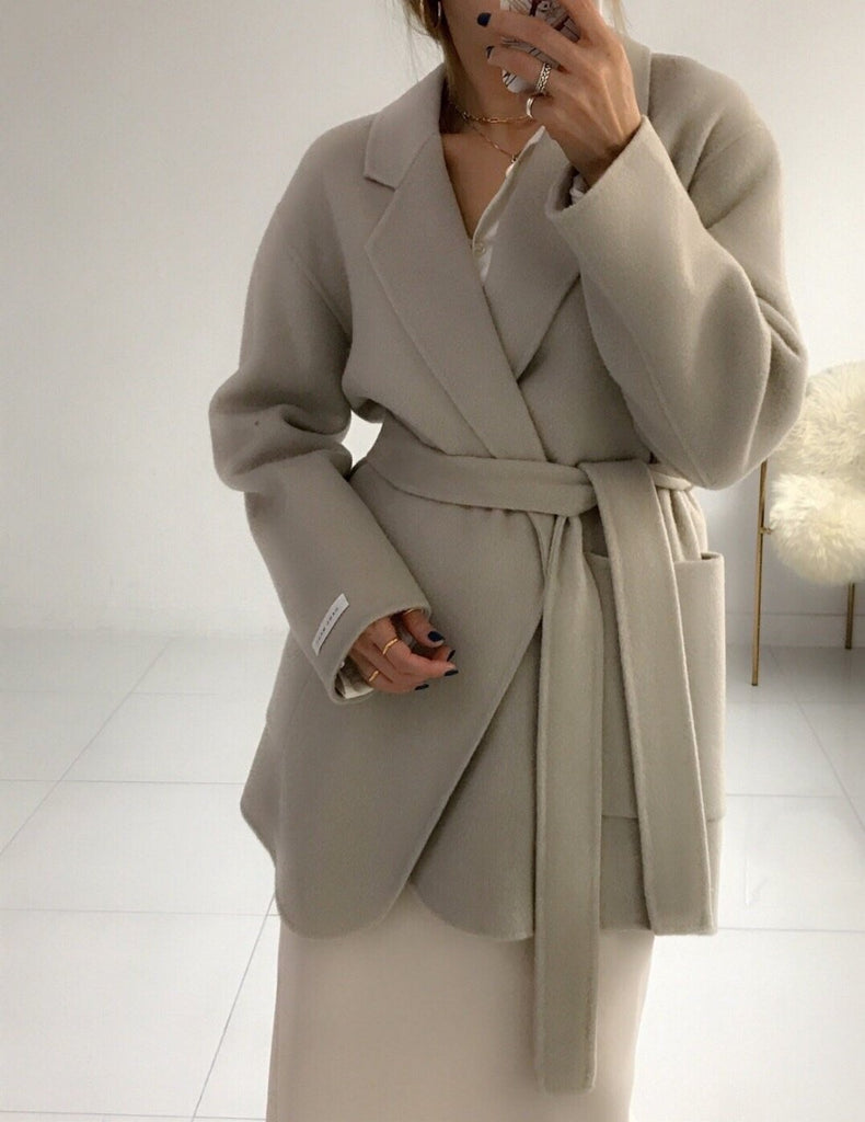 Handmade Wool Half Coat (3 Colors) - Angie&Ash