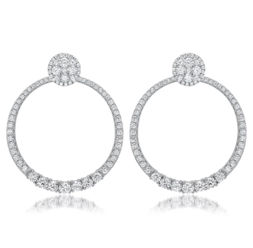 Masion Louella Pavé Penthouse Earrings