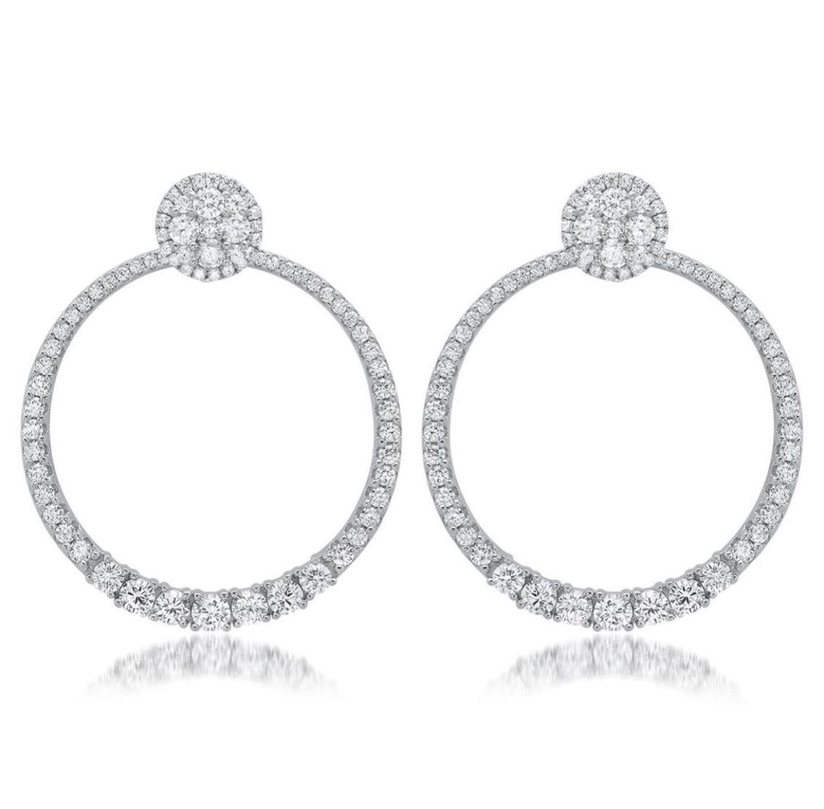 Masion Louella Pavé Penthouse Earrings