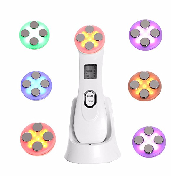 5-In-1 RF&EMS Electroporation LED Light Therapy Device - Angie&Ash