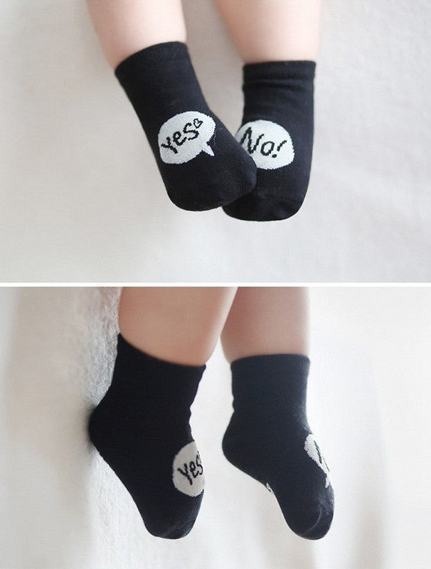 Yes! No! Cotton Socks - Angie&Ash
