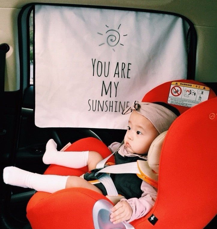Roa&Jane UV blocking Car Sun Shade_You Are My Sunshine - Angie&Ash